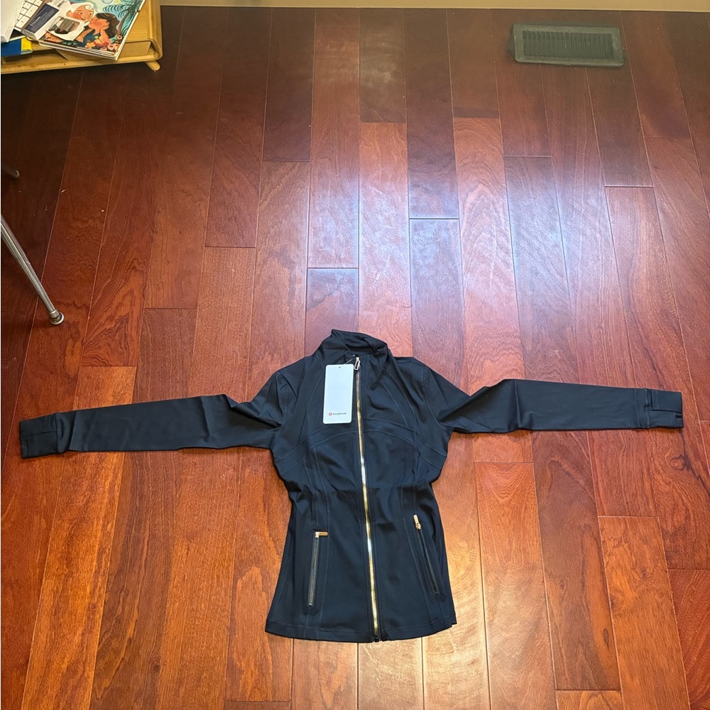 Lululemon Athletica Black Jacket with Gold Zipper